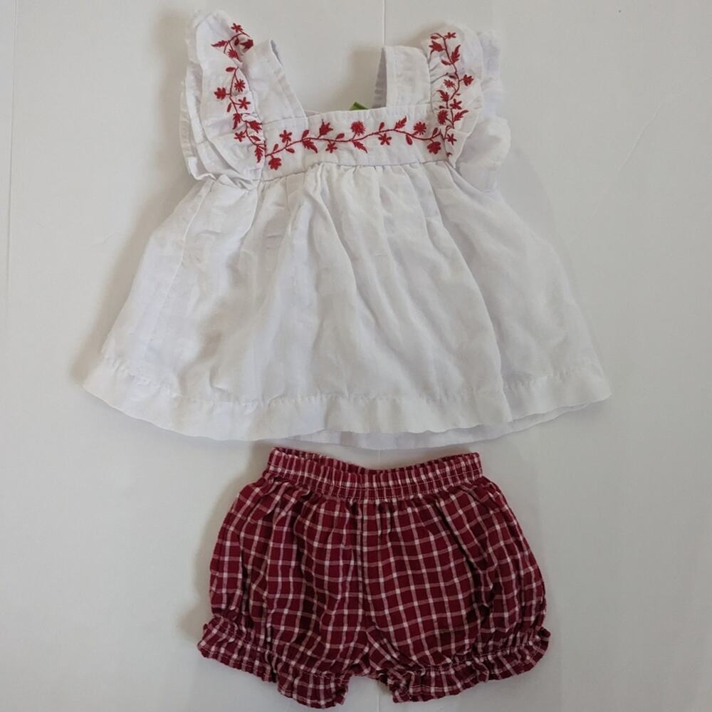 Classic Whimsy Outfit Baby Girls Sz 3m Boutique Classic Gingham Girly Summer